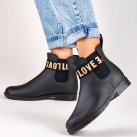 Damen-Galoschen mattschwarz S06B/GO 1