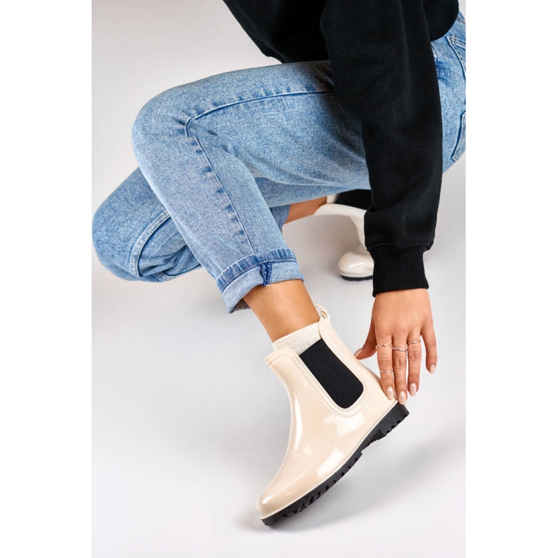 Damen-Chelsea-Stiefel, Beige, DC21BE 1