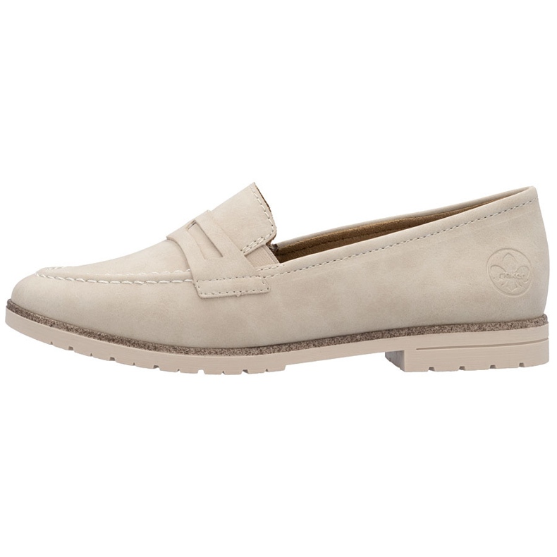 Lords Lords Lords Rieker 45300-62 Leder-Slipper beige 2