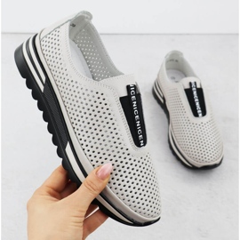 S.Barski Damen-Lederschuhe, Openwork Beige S. Barski LR51-672 1