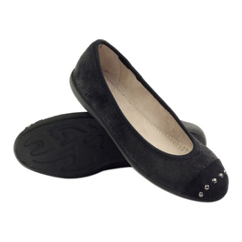 Befado Damenschuhe Ballerinas Hausschuhe 309q015 schwarz 3