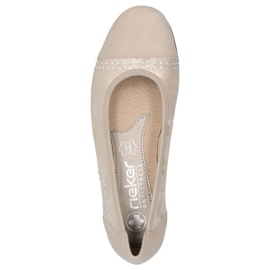 Schuhe, Frauen Ballerinas Rieker L9353-62 Beige 26