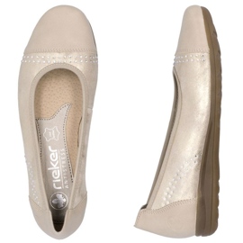 Schuhe, Frauen Ballerinas Rieker L9353-62 Beige 27