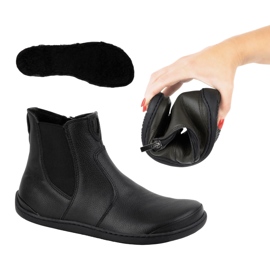 Olivier Barfuß-Chelsea-Stiefel für Damen mit Reißverschluss, isoliert 1263, schwarz 8