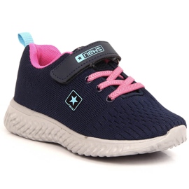 Marineblaue Mesh-Sportschuhe für Mädchen NEWS 2