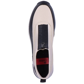 Sneakers Damen Stiefeletten Beige Rieker N6352-60 2