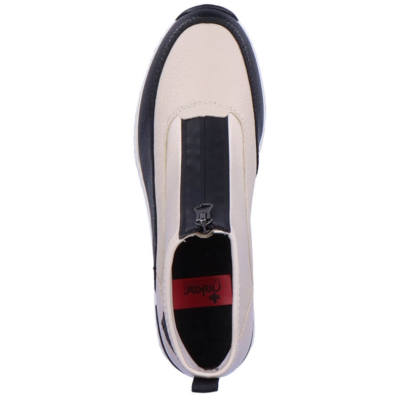 Sneakers Damen Stiefeletten Beige Rieker N6352-60 2