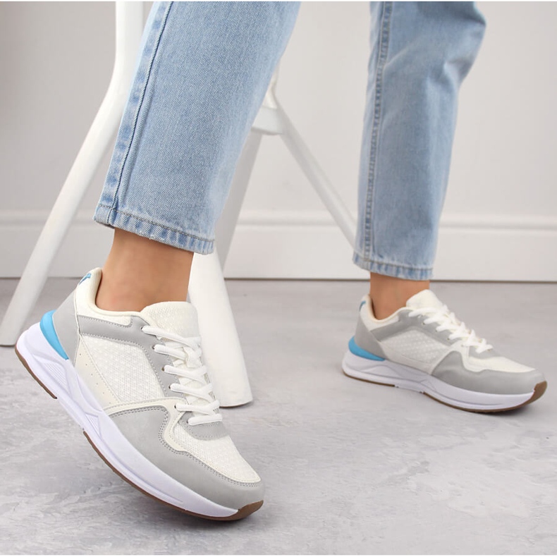 Weiße Damen-Schnürsportschuhe Atletico WY23593 2