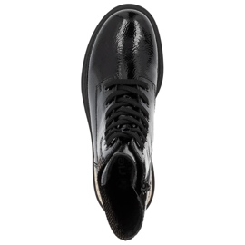 Bequeme isolierte schwarze Damenstiefelette Rieker 72607-00 2