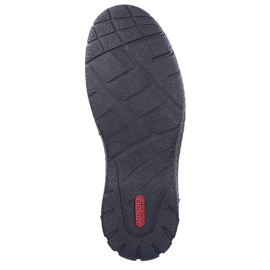 Wasserdichte Stiefeletten aus Leder, isolierte Herrenschuhe, schwarz Rieker B0347-00 1