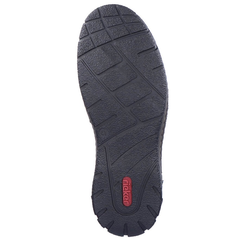 Wasserdichte Stiefeletten aus Leder, isolierte Herrenschuhe, schwarz Rieker B0347-00 1