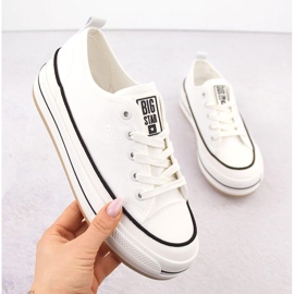 Weiße Plateau-Sneaker für Damen Big Star NN274205 1