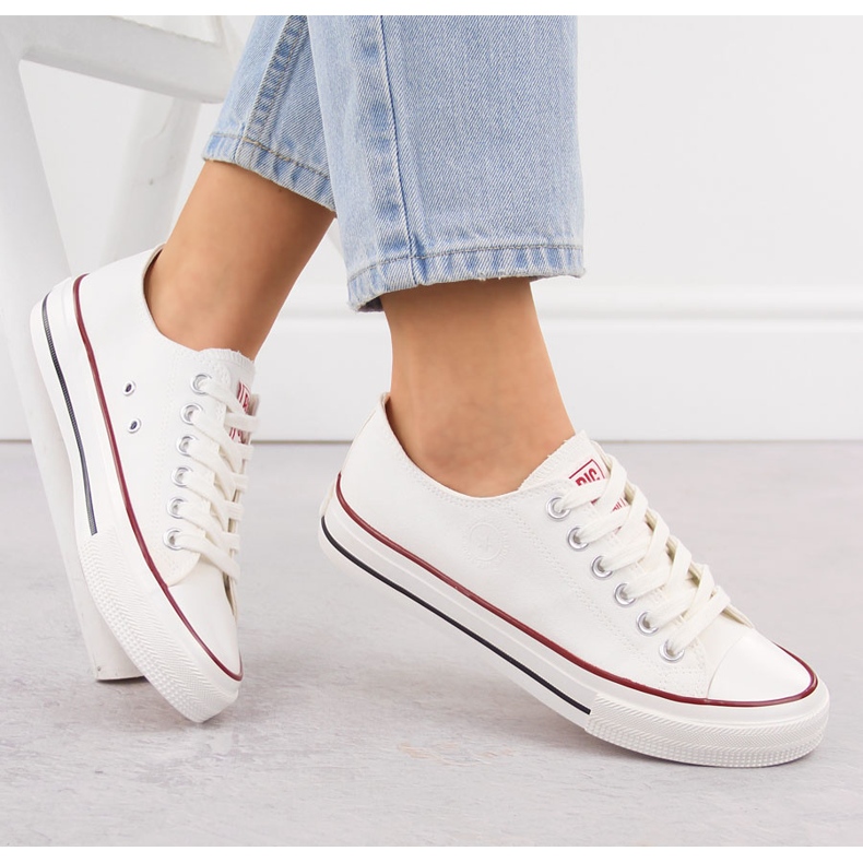 Weiße Low-Top-Textilsneaker Big Star NN274274 1