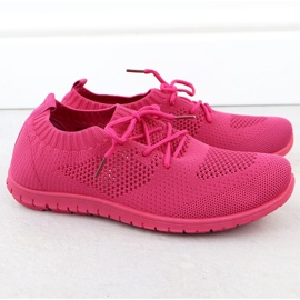 Frauen Sportschuhe Openwork Fuchsja News 1020 rosa 2