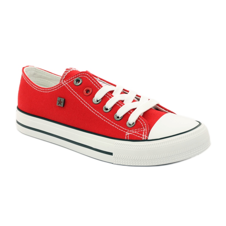 Big Star 274020 gebundene Turnschuhe weiß rot 1