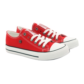 Big Star 274020 gebundene Turnschuhe weiß rot 4