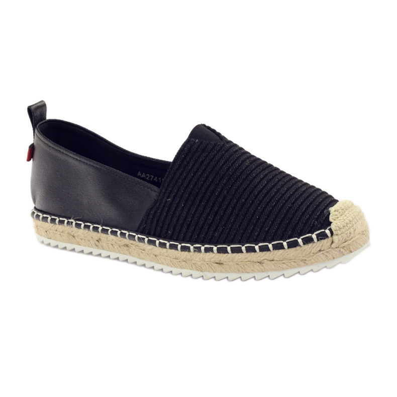 Ballerinas Espadrilles Big Star 274196 schwarz braun 1