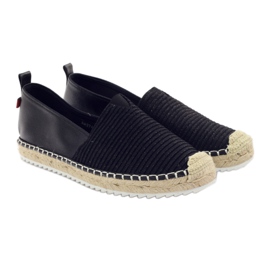 Ballerinas Espadrilles Big Star 274196 schwarz braun 4