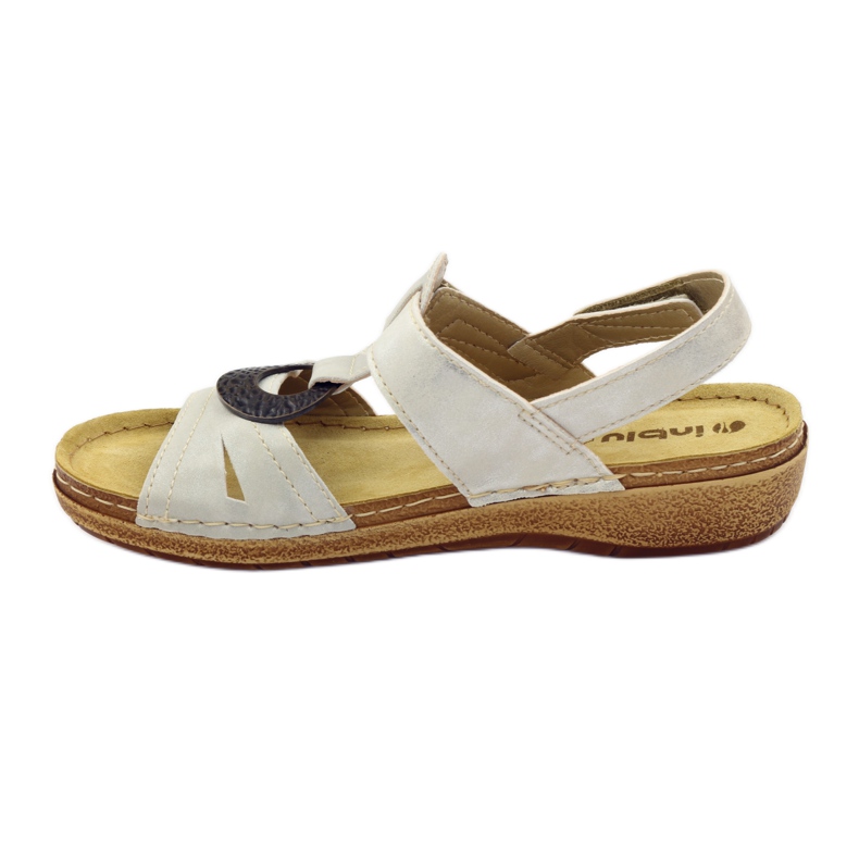 Bequeme Sandalen Inblu F02 j perlbeige braun grau 2