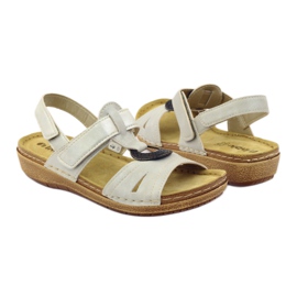 Bequeme Sandalen Inblu F02 j perlbeige braun grau 3