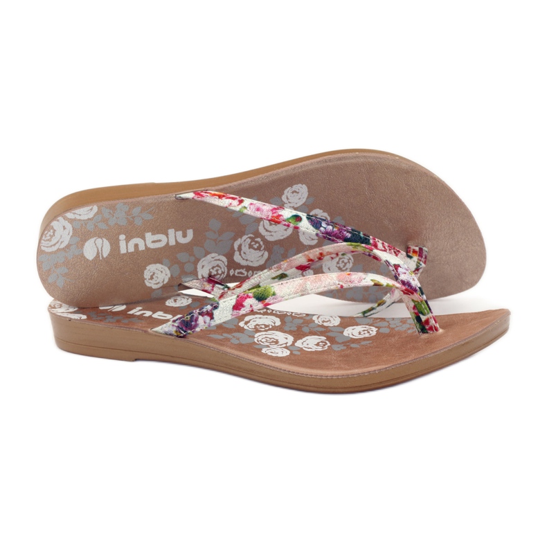 Flip-Flops Blumen INBLU IR01 rosa gelb grün lila 3