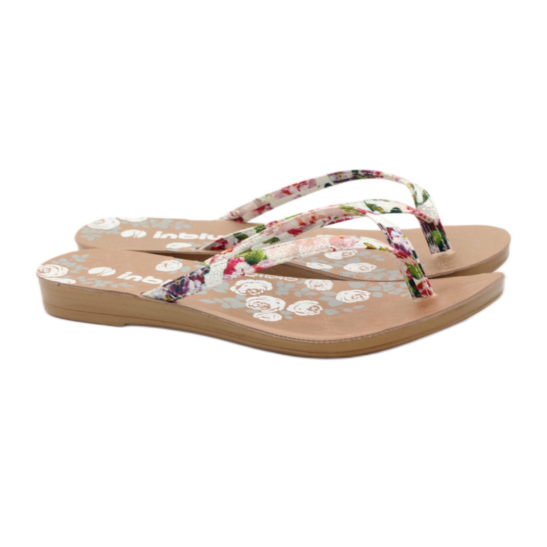 Flip-Flops Blumen INBLU IR01 rosa gelb grün lila 4