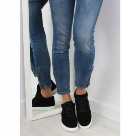 Damen-Sneakers aus schwarzem Wildleder NB171P Black 1