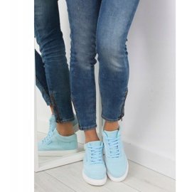 Damenturnschuhe aus blauem Wildleder NB171P Blau 1