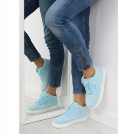 Damenturnschuhe aus blauem Wildleder NB171P Blau 2