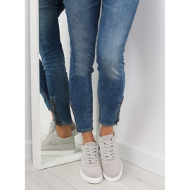 Damensneaker aus grauem Wildleder LT.GRAY 1