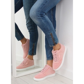 Rosafarbene Wildledersneaker für Damen NB171P Rosa 2