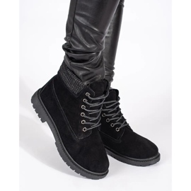 Original Walkman Shoes Schwarze Lederstiefel 2