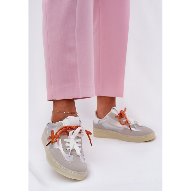 Silber -Frauen -Low -Sport -Schuhe silber- 2