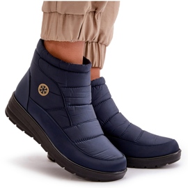 News Isolierte Schneestiefel für Damen, Marineblau 5