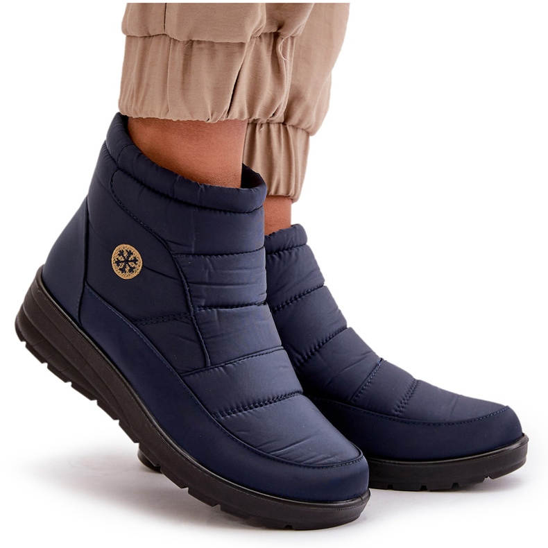 News Isolierte Schneestiefel für Damen, Marineblau 5