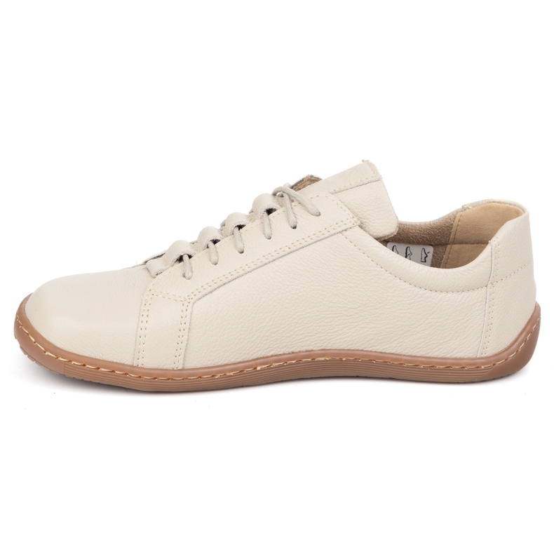 Olivier Minimalistische Schuhe barfuß Leder Frauen 1242 Beige 1