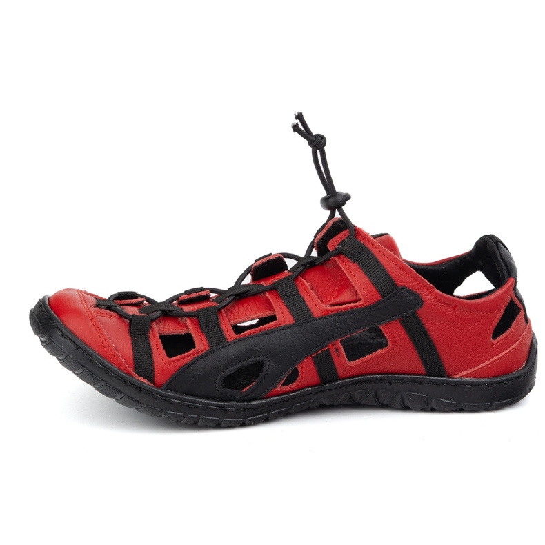 Olivier Herrenlederfahrradschuhe 262 kz rot 1