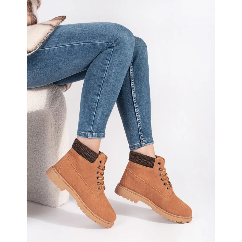 Original Walkman Shoes Kamelleder-Trapper braun 2