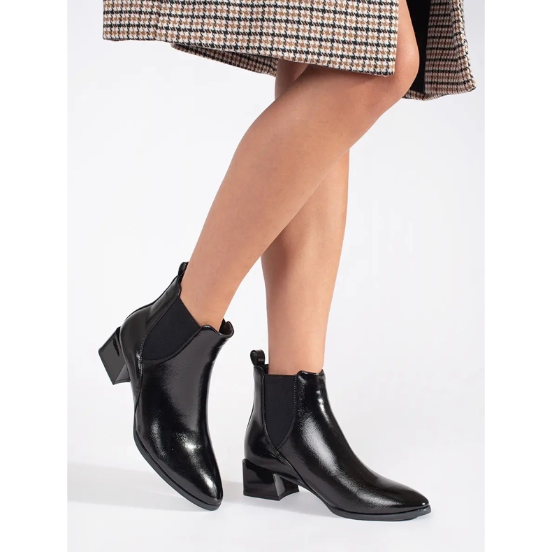 Elegante Chelsea Boots von Sergio Leone schwarz 2