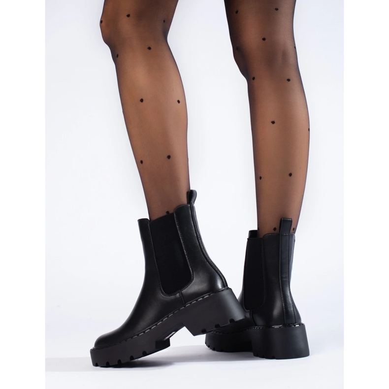 Chelsea-Stiefel auf der Plattform von Sergio Leone schwarz 2