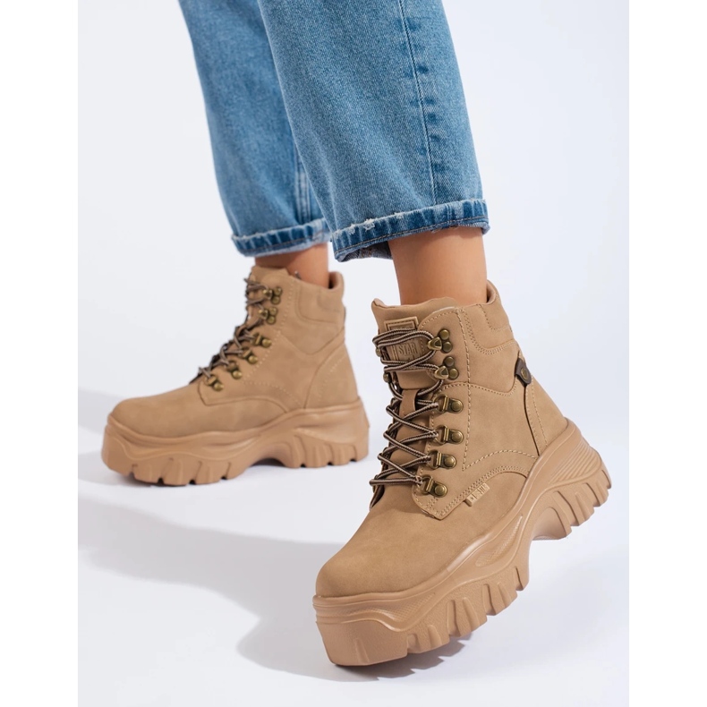 Trapperinnen für Frauen auf der Plattform Big Star KK274366 braun 1