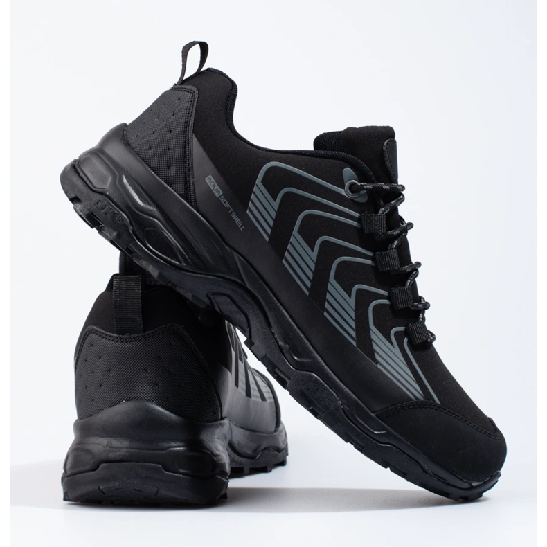 DK Herren Trekkingschuhe Softshell schwarz 1