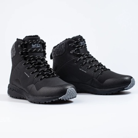 Hoher Herren-Trekkingschuh Dk, isoliert schwarz 1