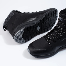 Hoher Herren-Trekkingschuh Dk, isoliert schwarz 2