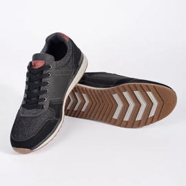 Vico Schwarze Herren-Sportschuhe zum Schnüren 2