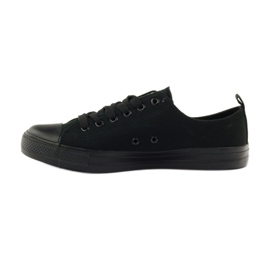 Damenschuhe Turnschuhe gebunden schwarz American Club LH07 / 19 2