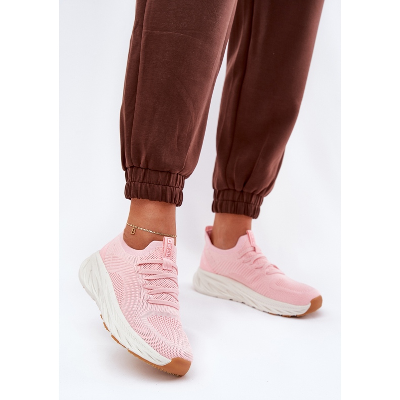 Bequeme Frauen Sportschuhe Big Star RR274A131 Hi-polish Pink System rosa 2