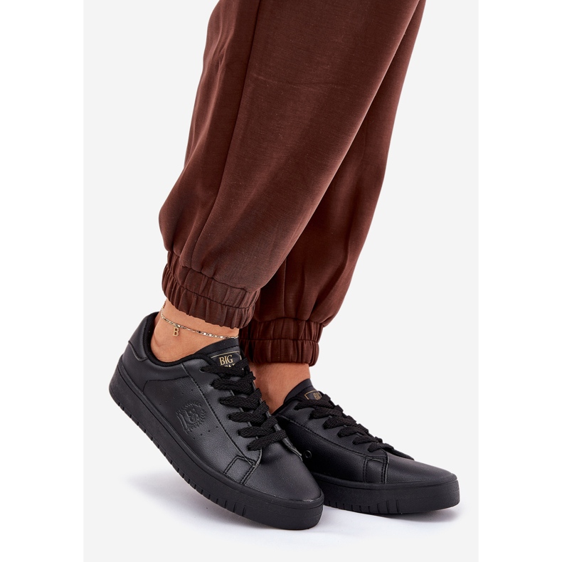 Low Damen -Sneaker mit Eco Leder Big Star NN274576 Schwarz 1