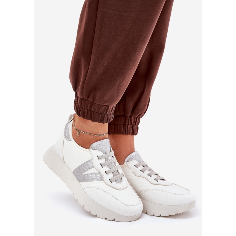 Frauensportschuhe auf der Vinceza 58510 -Plattform weiß 1