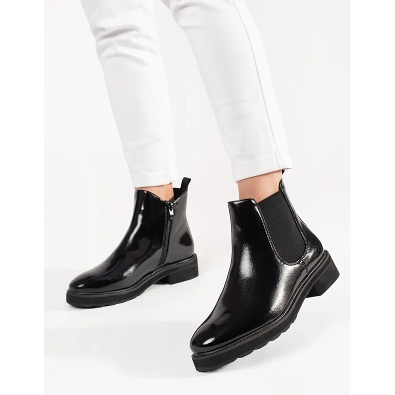 Klassische schwarze Stiefel von Sergio Leone 1